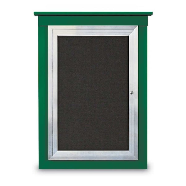 Sliding Glass Enclosed Letterboard, 96"x4
